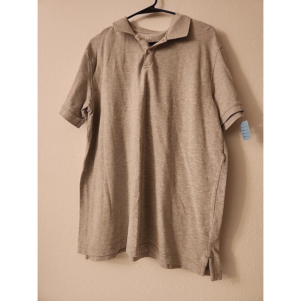 George Men's Classic Pique Cotton 2 Button Polo Shirt Size Large